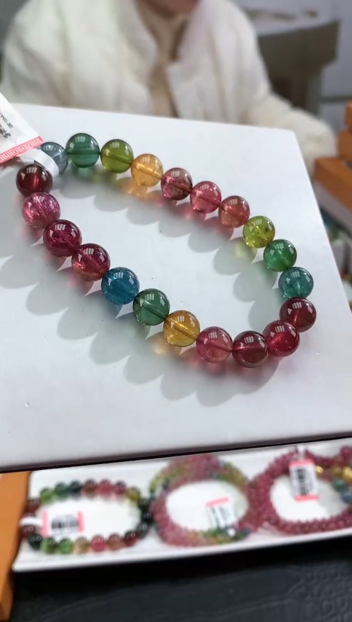 【闪购商品】碧玺手串未镶嵌多样性发一条