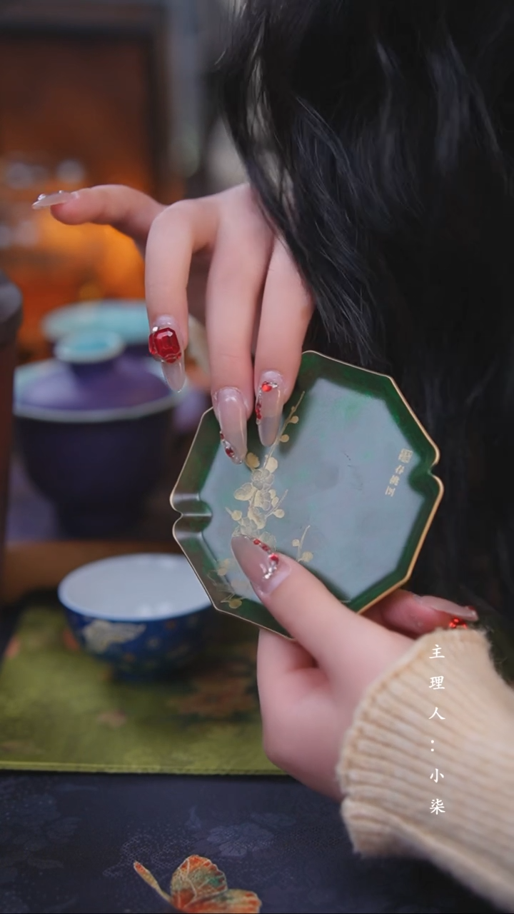 【闪购商品】【柒月】铜彩烧多边形杯垫