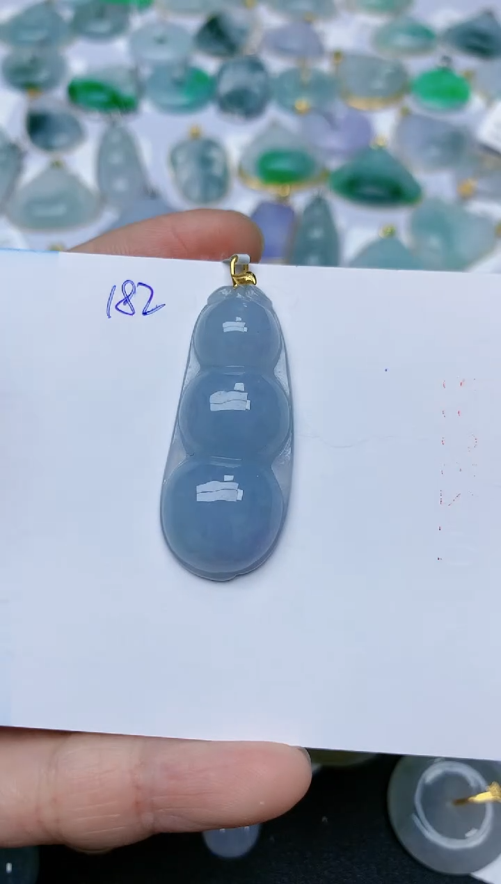 【闪购商品】翡翠颈饰18K金镶嵌天然翡翠A货    