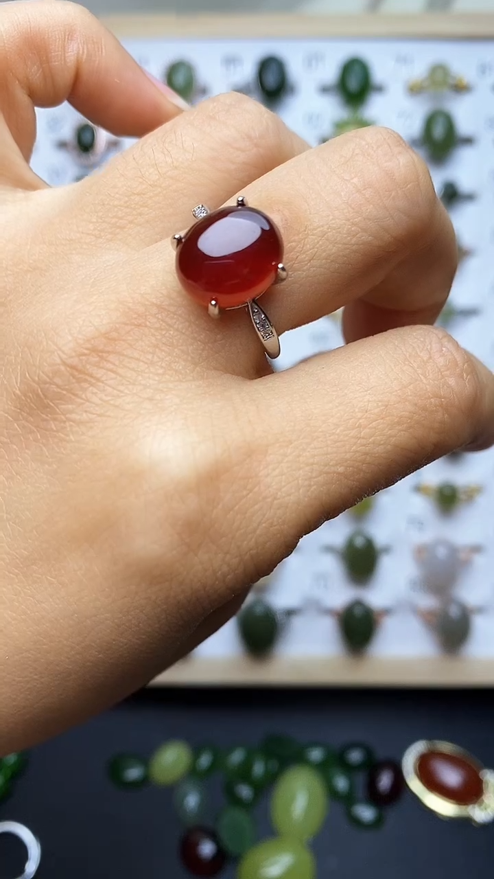 【闪购商品】石榴石戒指未镶嵌1