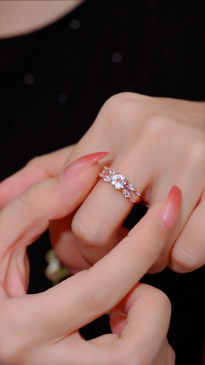 【玉峰珠宝丨安娜严选】摩根石戒指S925银【W8847】多样性发一