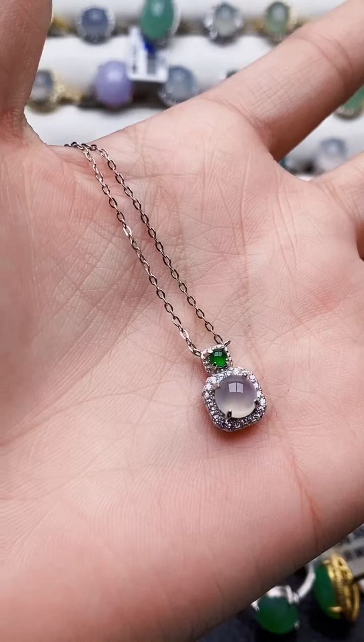 银S925镶嵌戒指翡翠5264