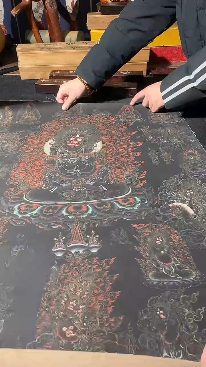 卷轴画藏式珍藏彩绘艺术馆23