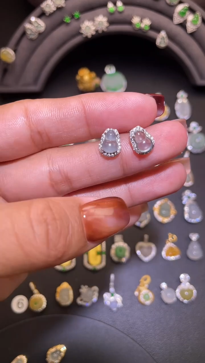 吊坠(不含链)银S925镶嵌翡翠1