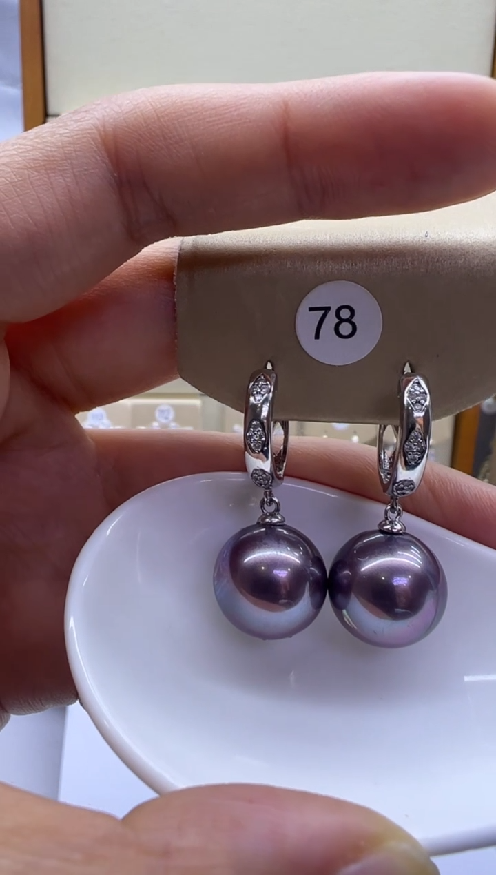 未镶嵌耳饰淡水珍珠78