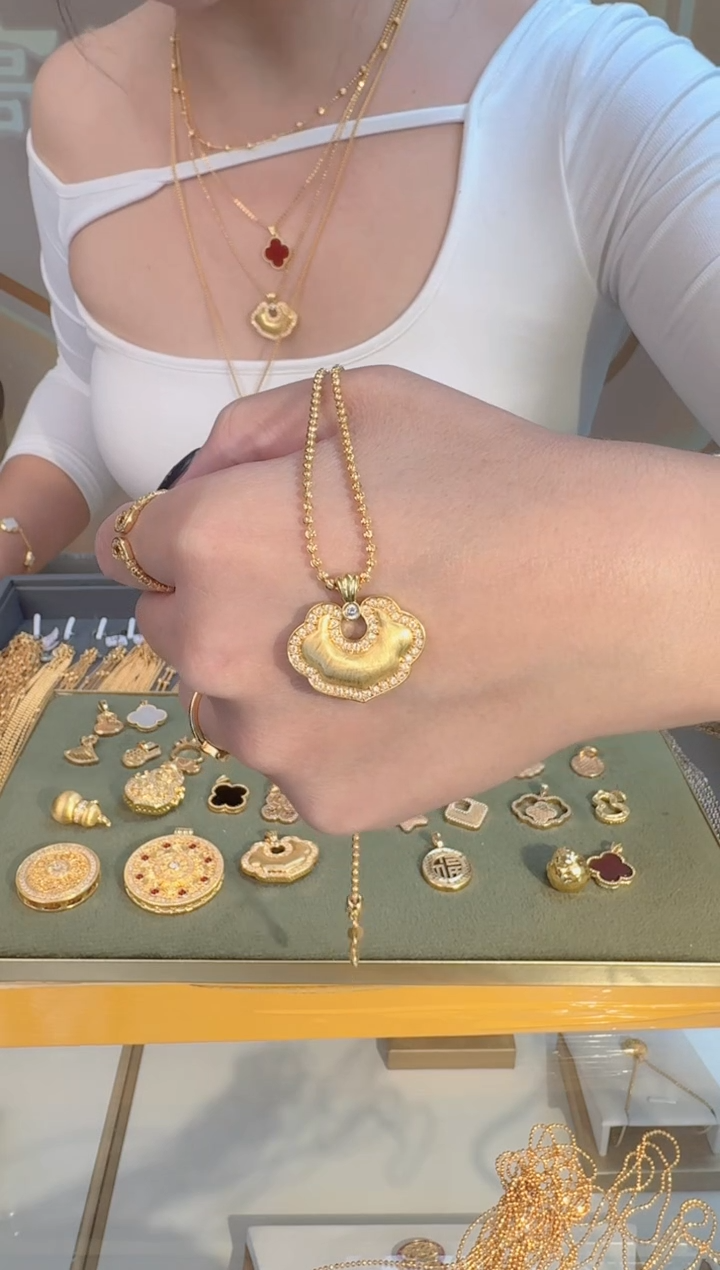 如意锁吊坠1.95g（多样性发货）