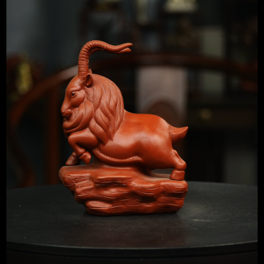 领头羊 宜兴紫砂泥塑