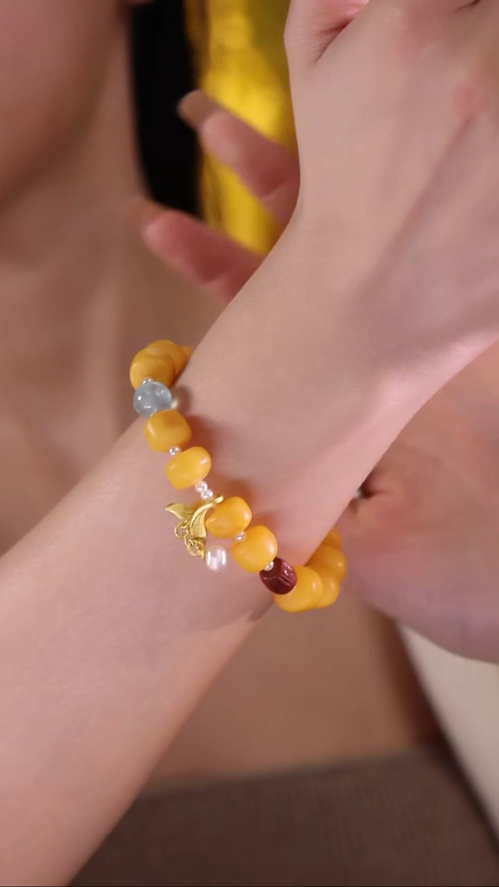 【闪购商品】蜜蜡手链未镶嵌019蜜蜡