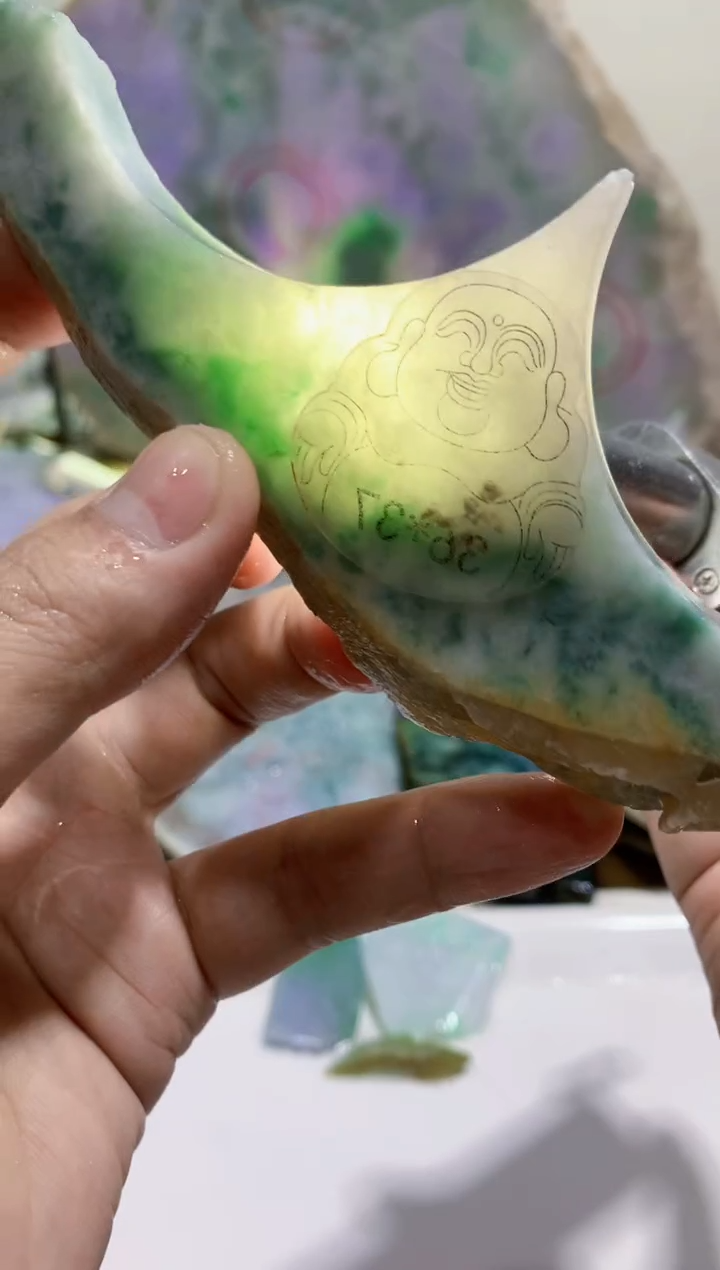 裸石翡翠0蒙0翡翠珠宝332