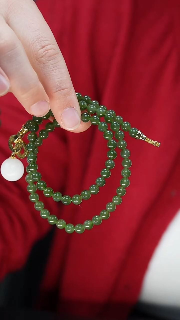 项链未镶嵌和田玉（碧玉）80