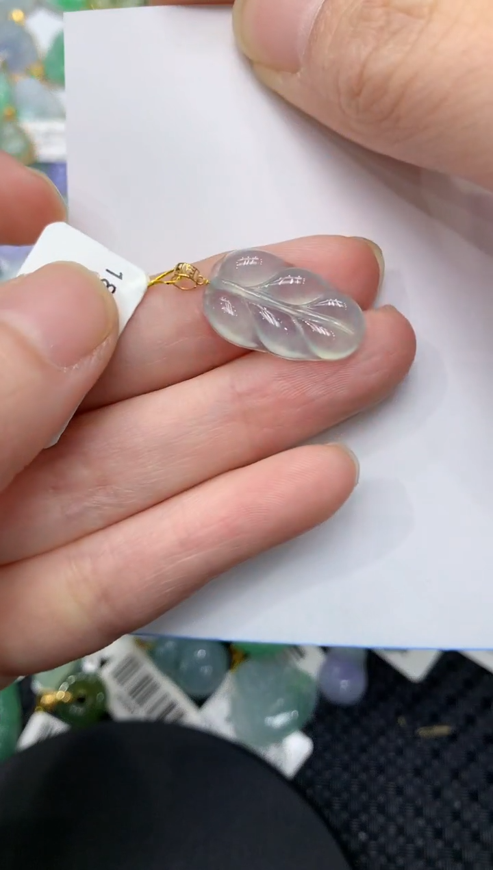 【闪购商品】翡翠颈饰18K金镶嵌11111111