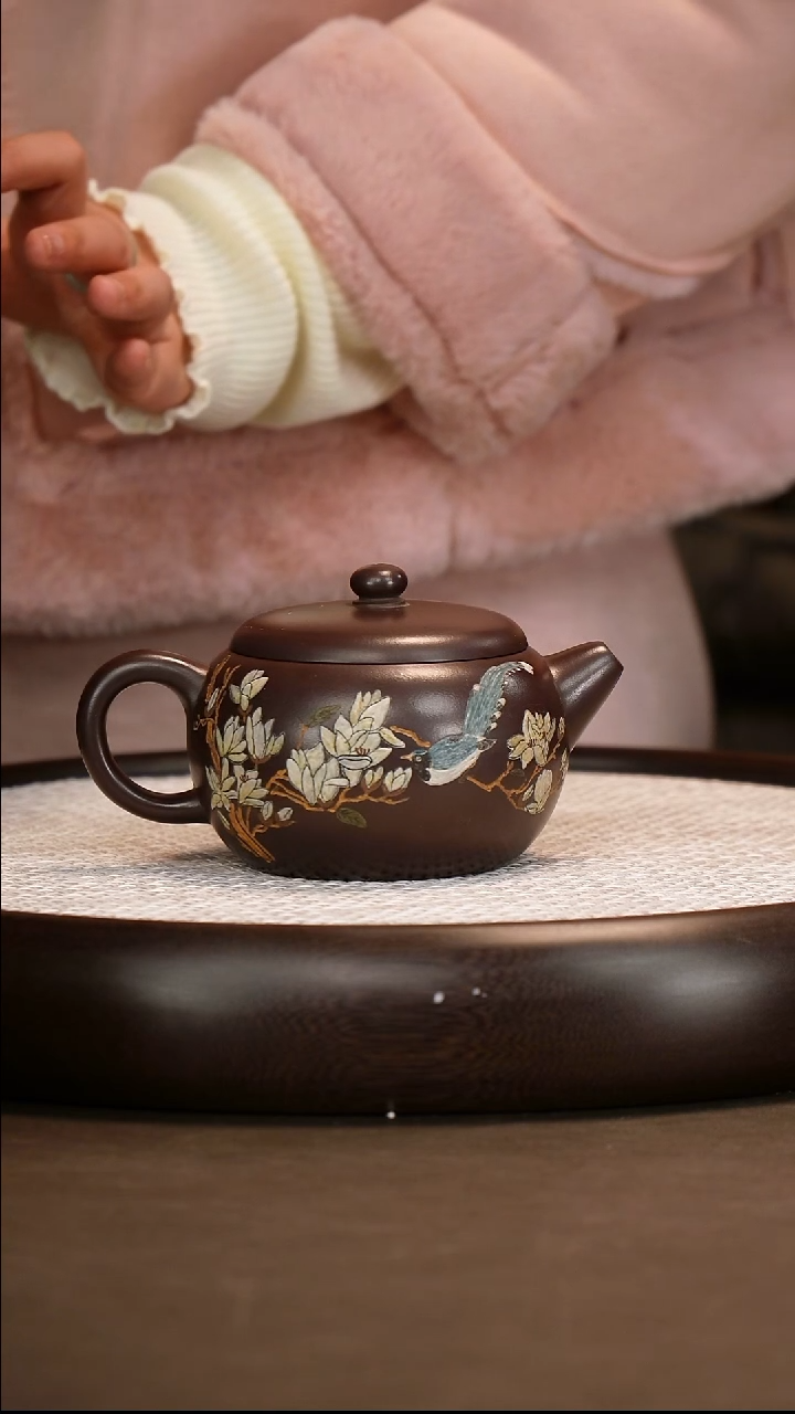 茶壶紫砂别**求 【王品荣】老紫泥鼓韵   320CC
