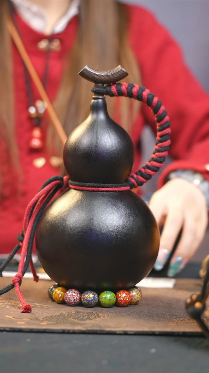 【闪购商品】WZ204大漆酒葫芦不包手串及旋转底座