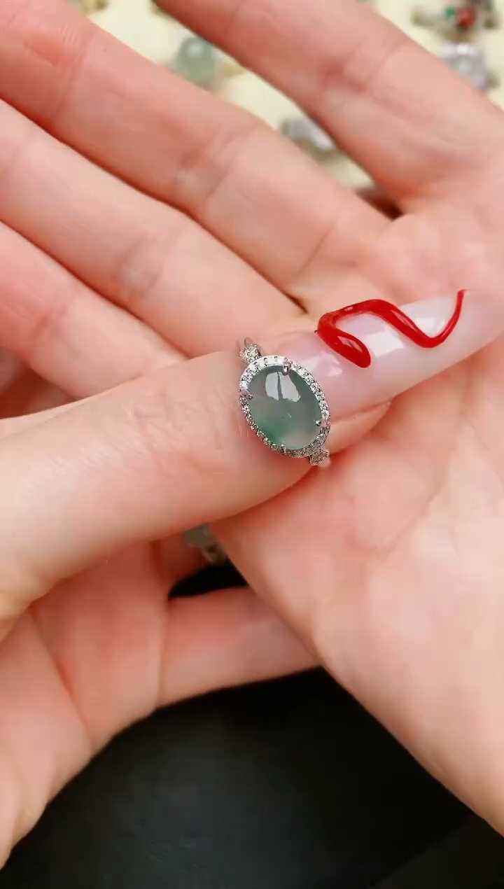 【闪购商品】翡翠戒指银S925镶嵌.....