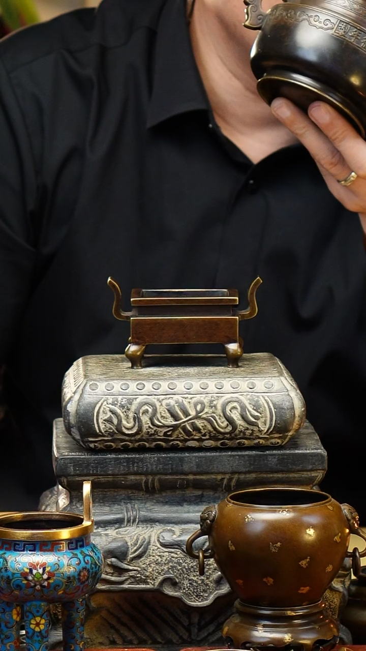 ?****?炉天下迷你朝冠耳方炉