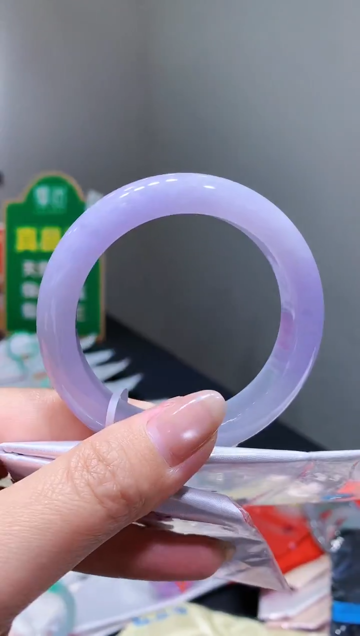 未镶嵌手镯翡翠-k6 天然缅甸A货翡翠56.4正圈