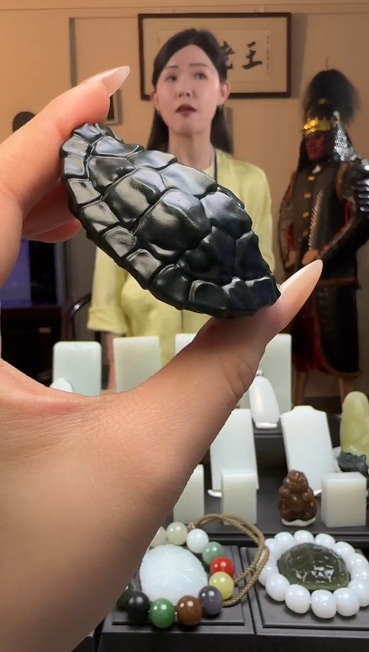 【闪购商品】和田玉青玉富甲天下未镶嵌手把件