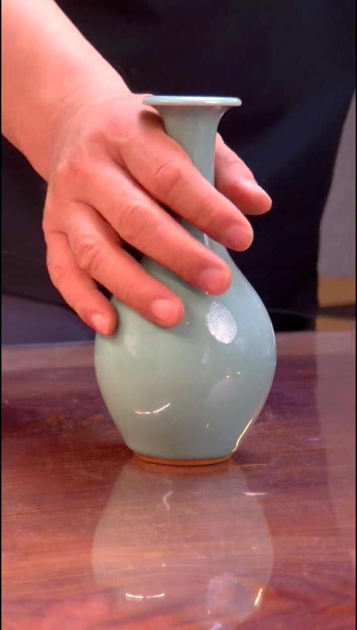 铸铁楠?日本原产青瓷花器