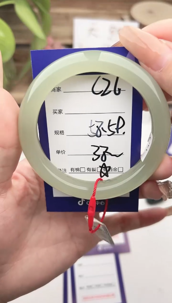 未镶嵌手镯和田玉微色差C26
