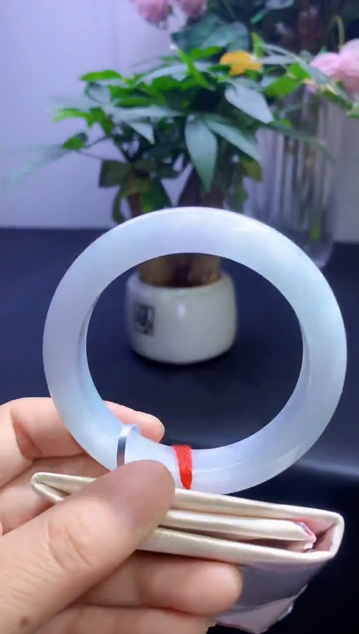 未镶嵌手镯翡翠强推！翡翠手镯圈口55.3-t1