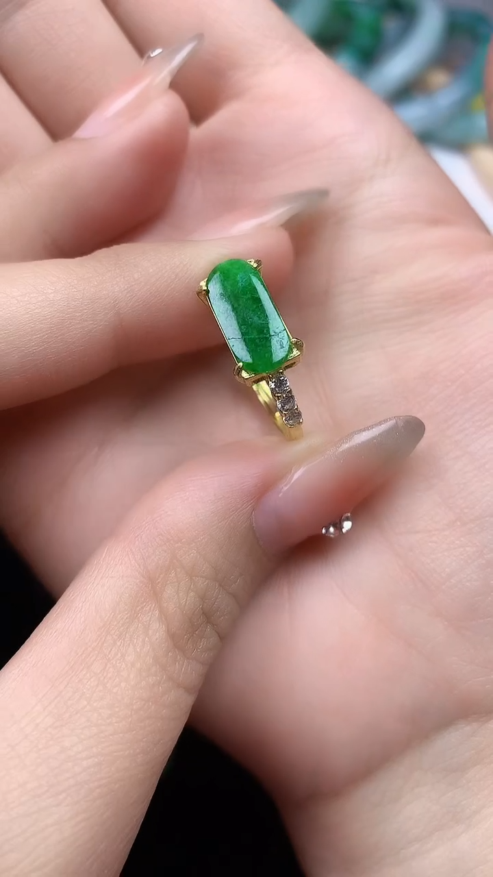 【闪购商品】翡翠戒指银S925镶嵌 戒指