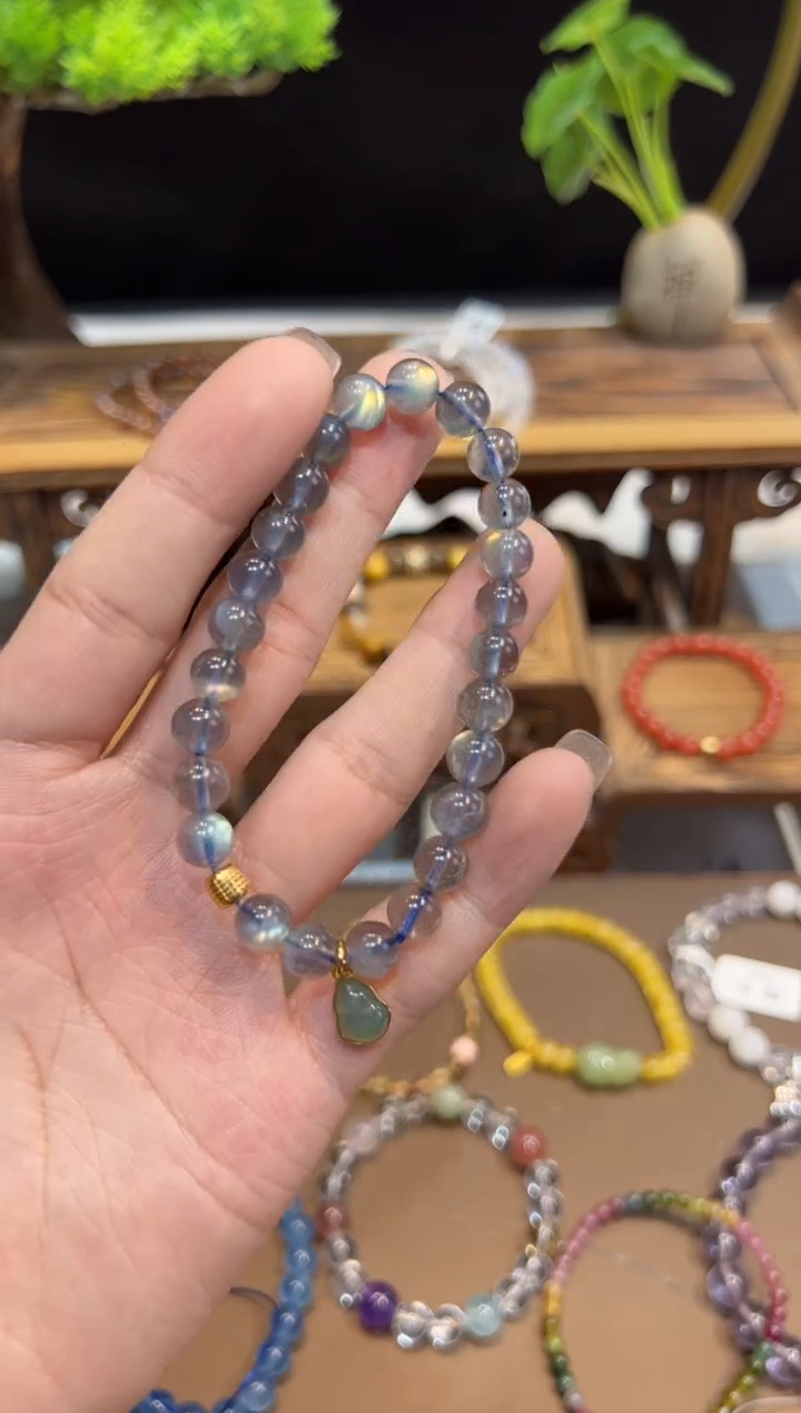 【闪购商品】长石手链未镶嵌手饰@@