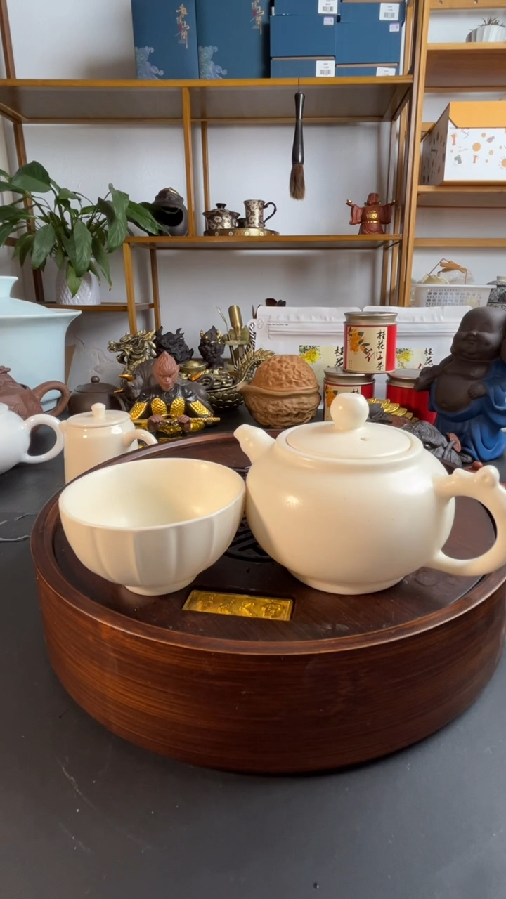 象牙白茶壶+主人杯开播福利