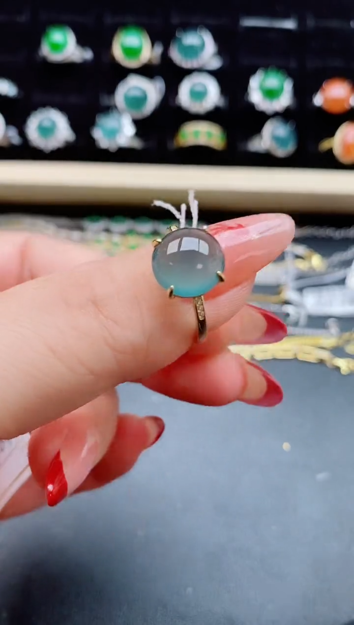 【闪购商品】翡翠戒指银S925镶嵌321321