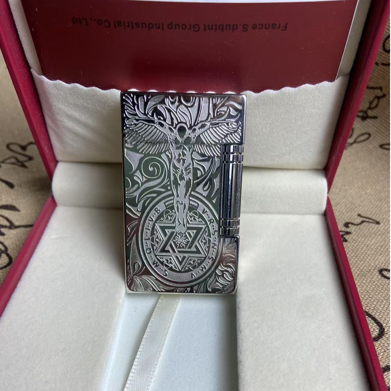 S.dubtnt/都柏特法国原装侧滑朗声守护天使纯铜充气朗声打火机男