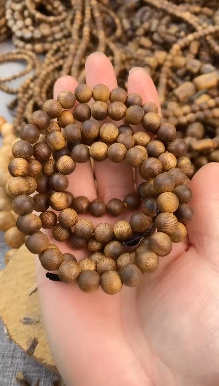 【闪购商品】沉香手串08圆珠多圈棋楠手串多样性发一