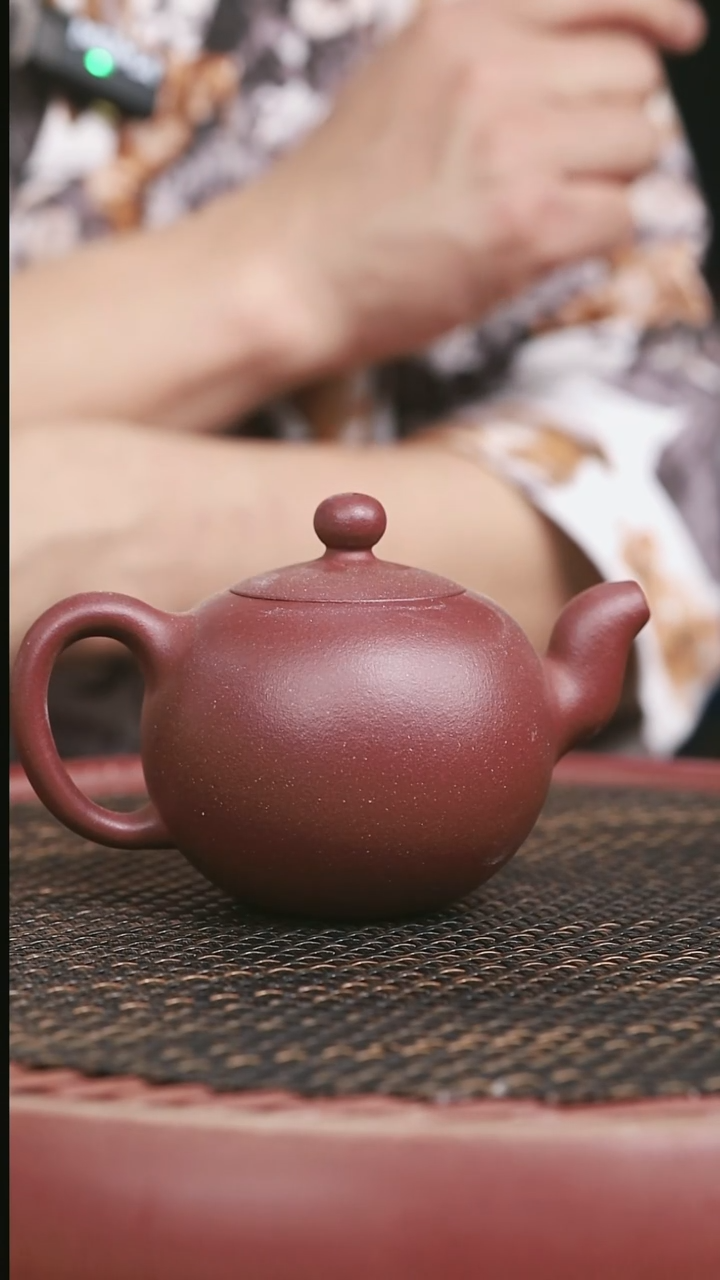 茶壶紫砂20号羊角山紫泥一粒珠220CC微微暇