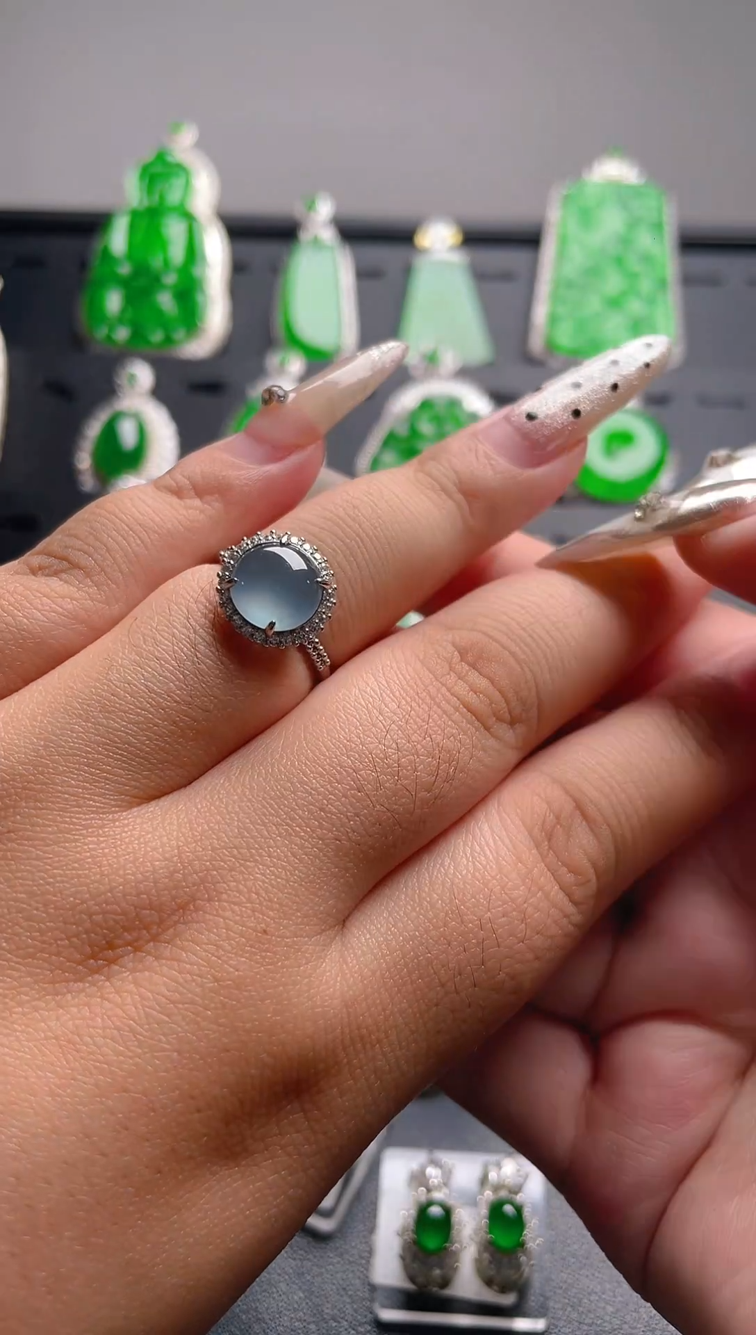 【闪购商品】翡翠戒指未镶嵌天然A货翡翠9