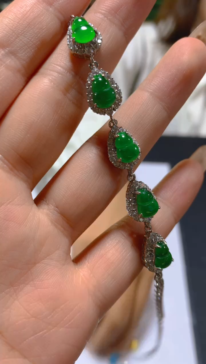 未镶嵌手链翡翠多样性发一