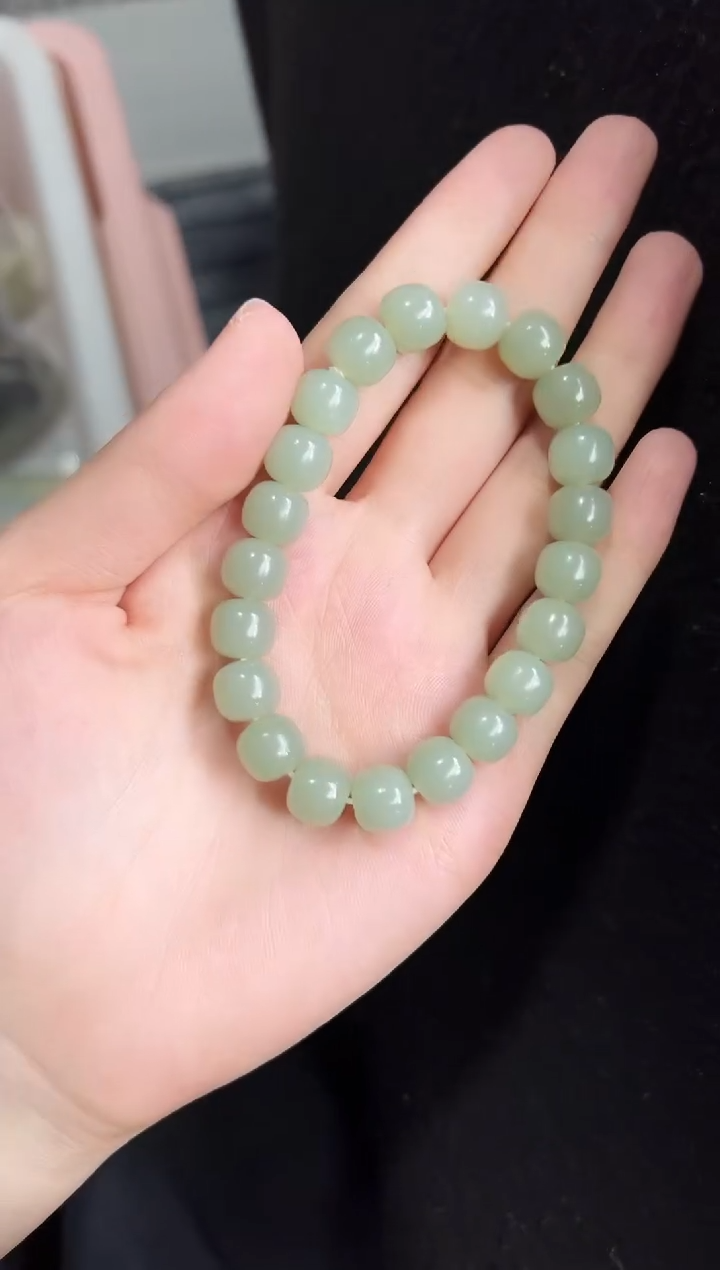 手串未镶嵌和田玉且末料k10老型珠