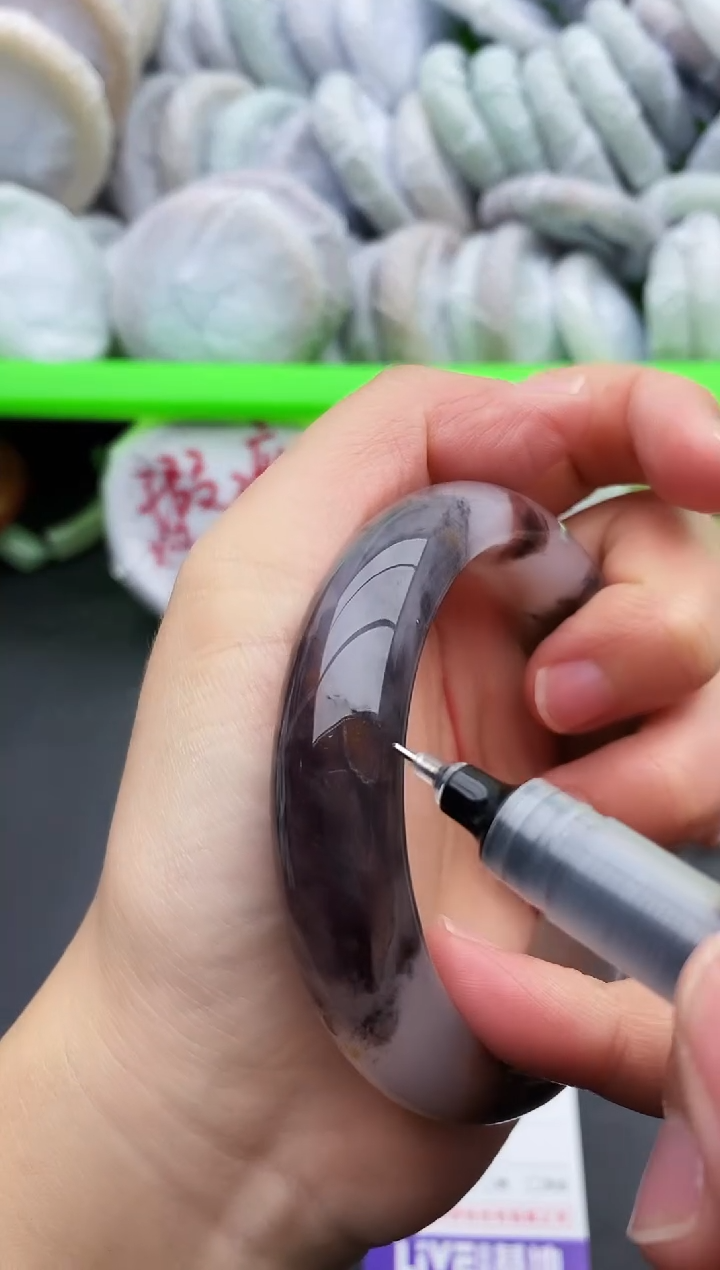 未镶嵌手镯石英质玉瑕疵110+57/58