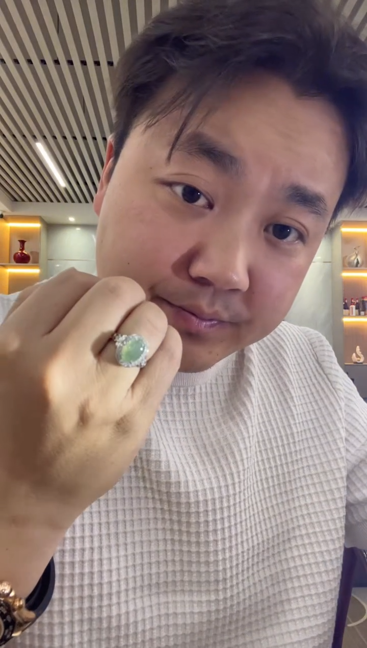 【闪购商品】翡翠戒指银S925镶嵌戒指