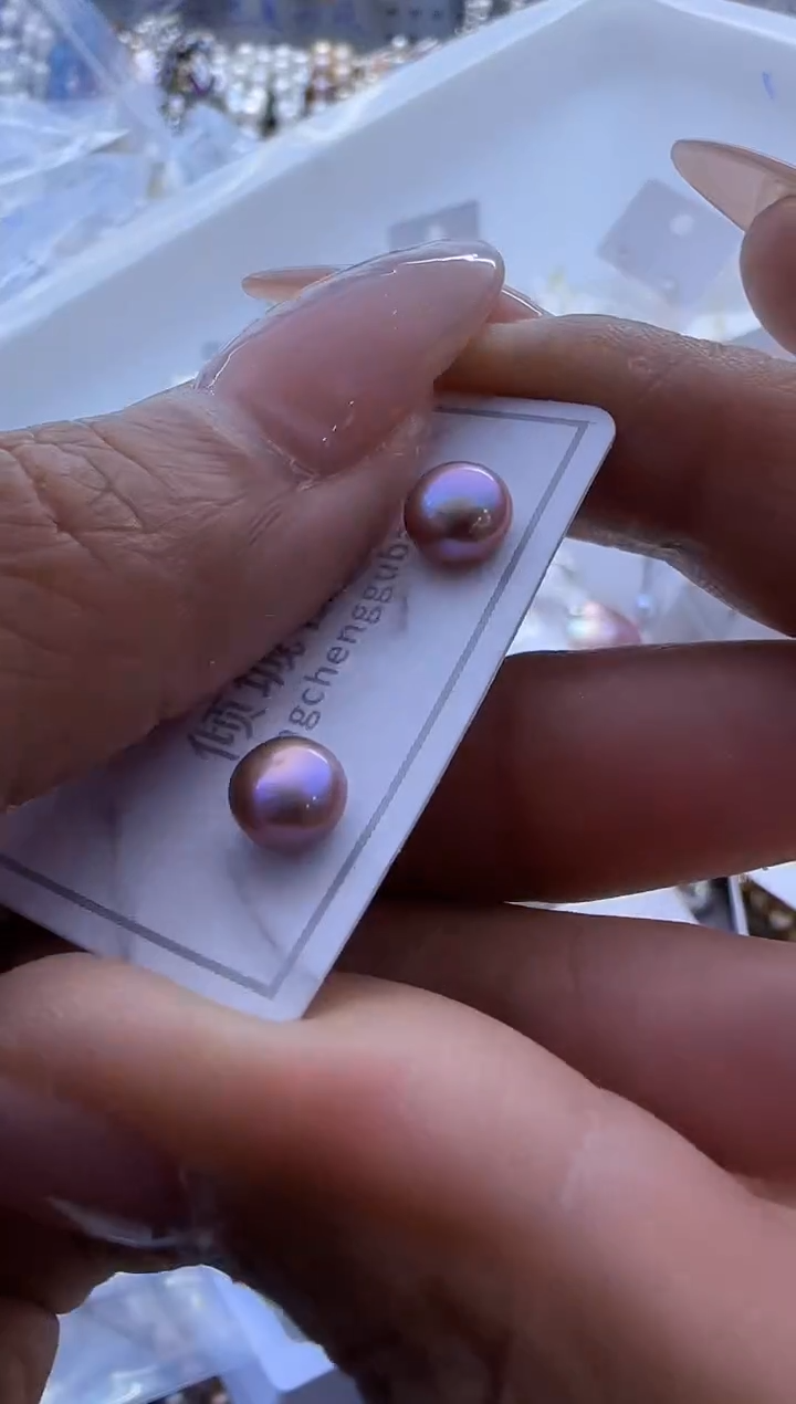 【闪购商品】淡水珍珠耳饰银S925镶嵌696