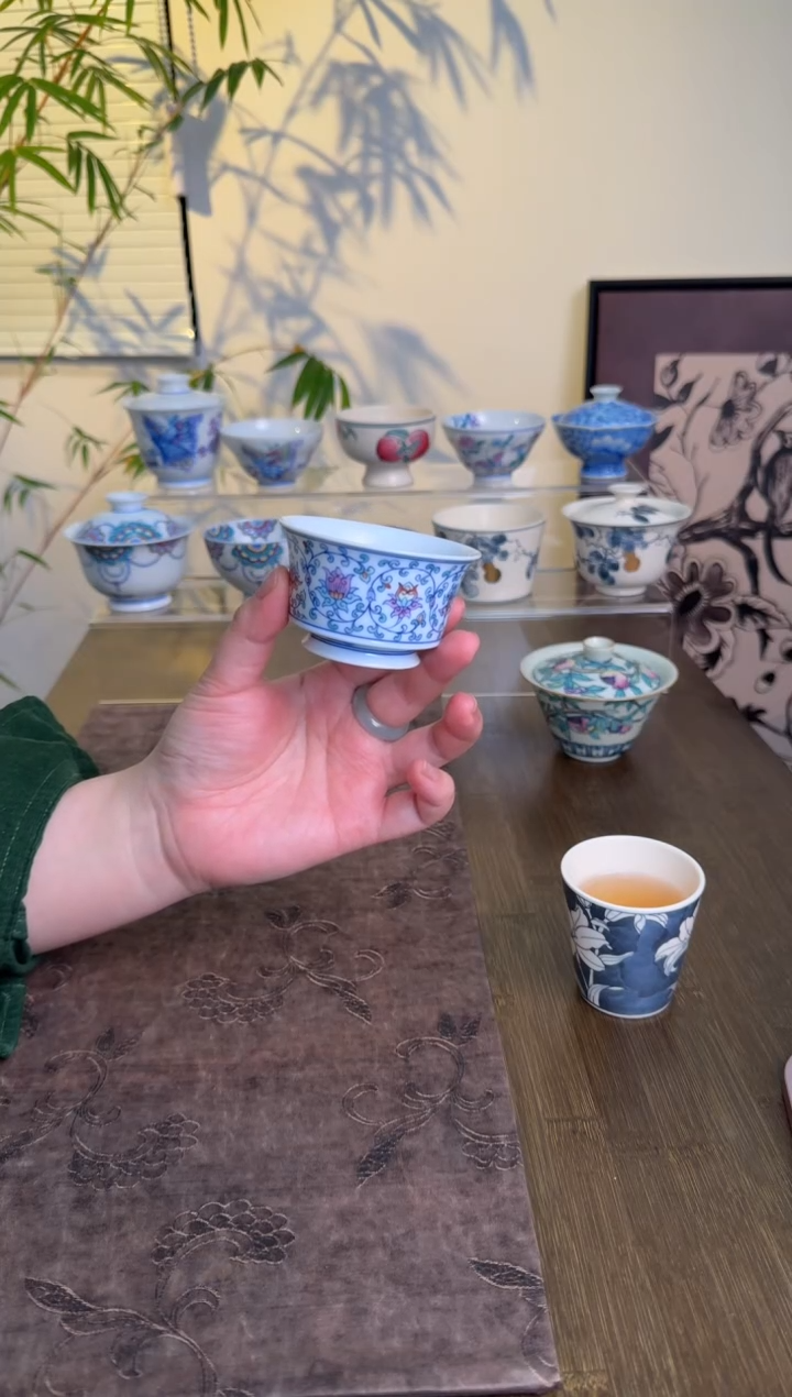 【闪购商品】景德镇斗彩手绘茶杯