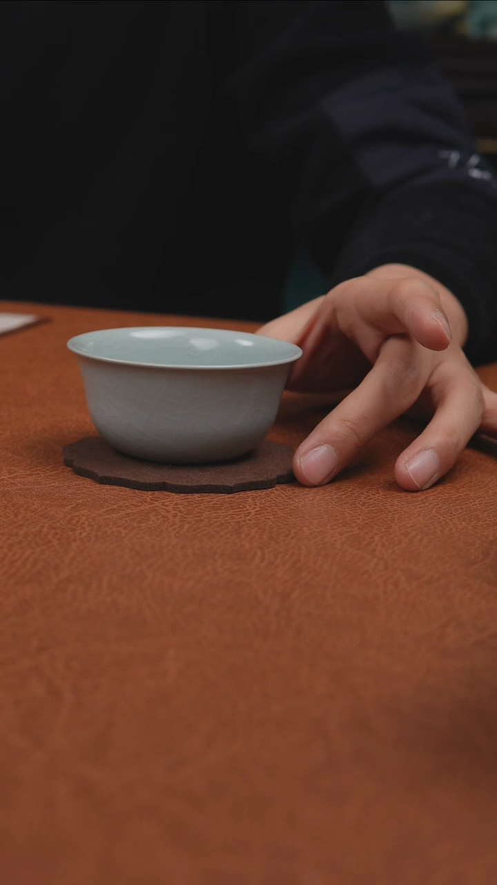 【闪购商品】杯汝州原产地原矿釉月白鸡缸杯