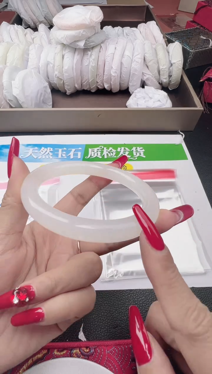 未镶嵌手镯石英质玉圈口 60 61 62