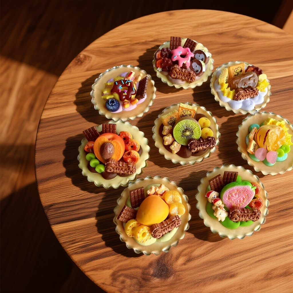 (自选链接)DIY树脂手作冰箱贴(蛋挞)