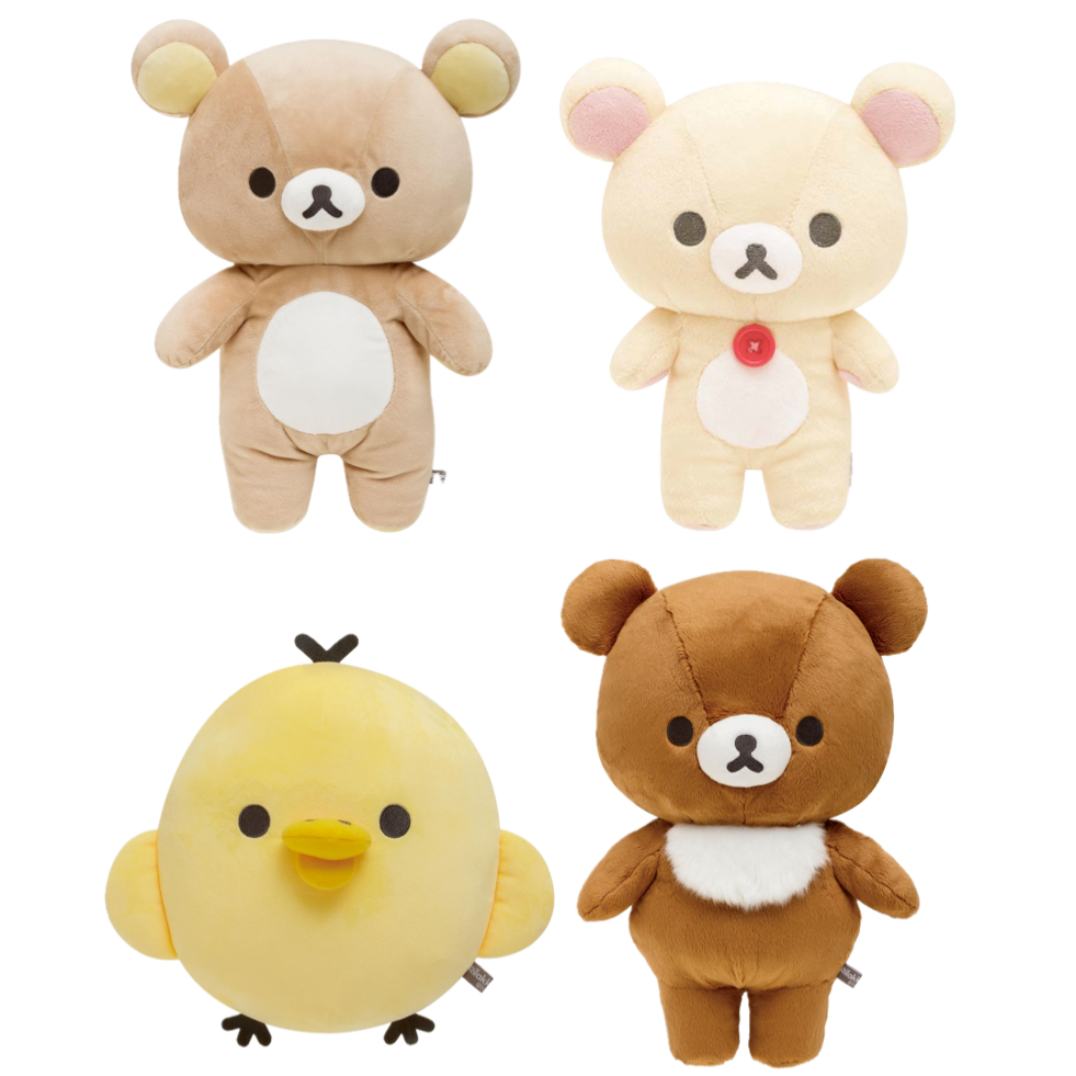 正版轻松熊毛绒玩偶公仔新基础款可爱卡通抱枕女生生日礼物现货
