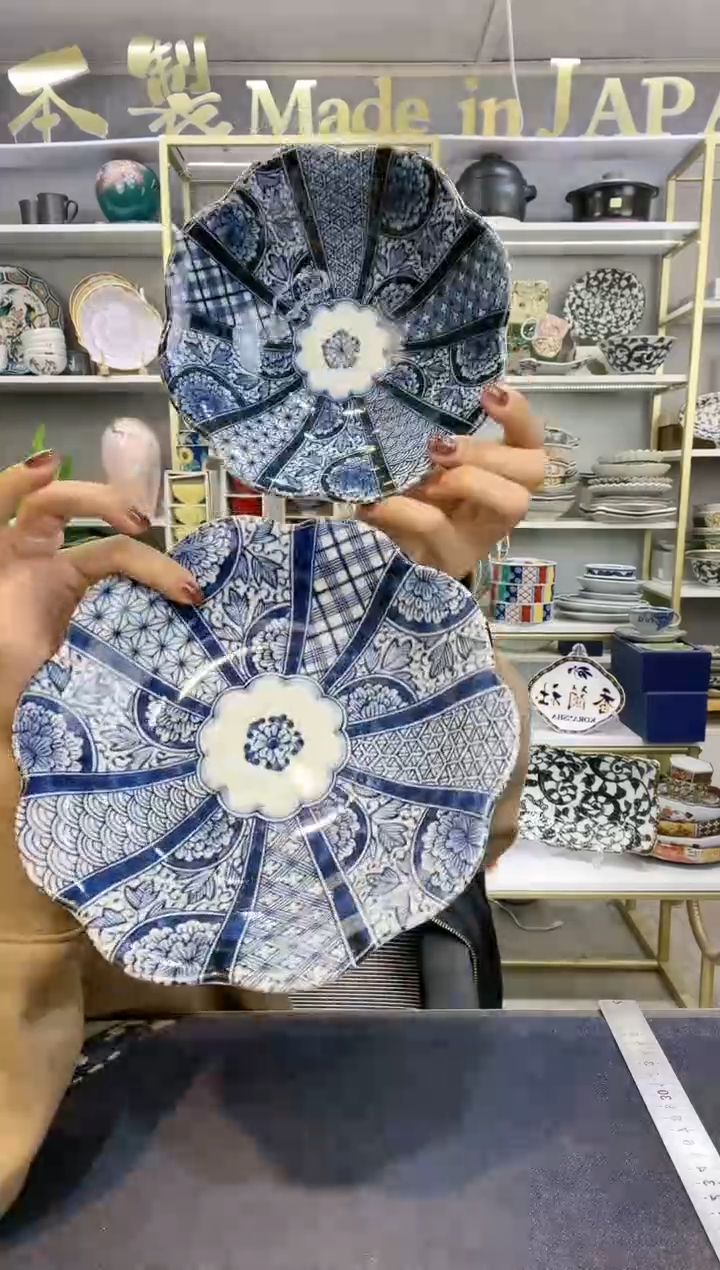 【闪购商品】碗有田烧16.5厘米深盘一只+20深盘一只