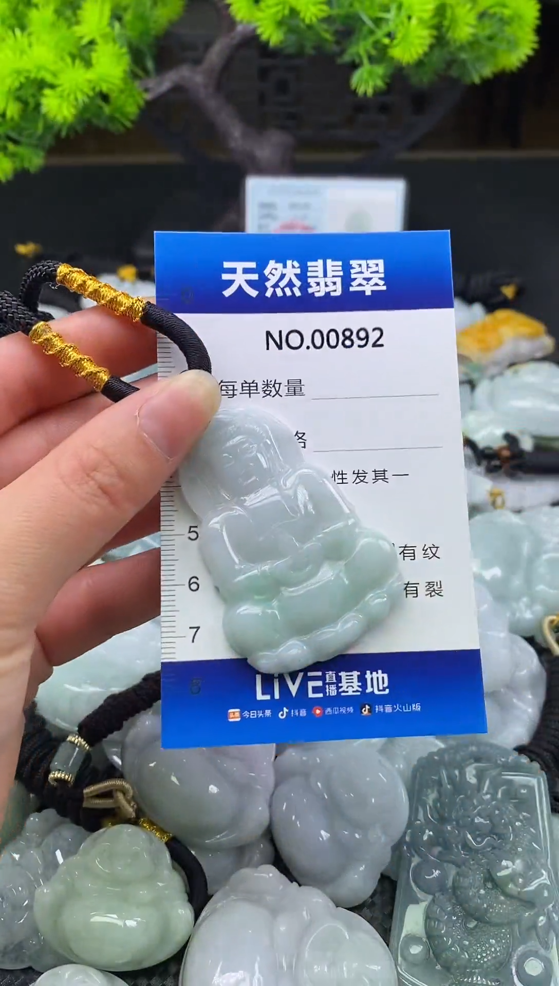 颈饰未镶嵌翡翠天然缅甸翡翠892