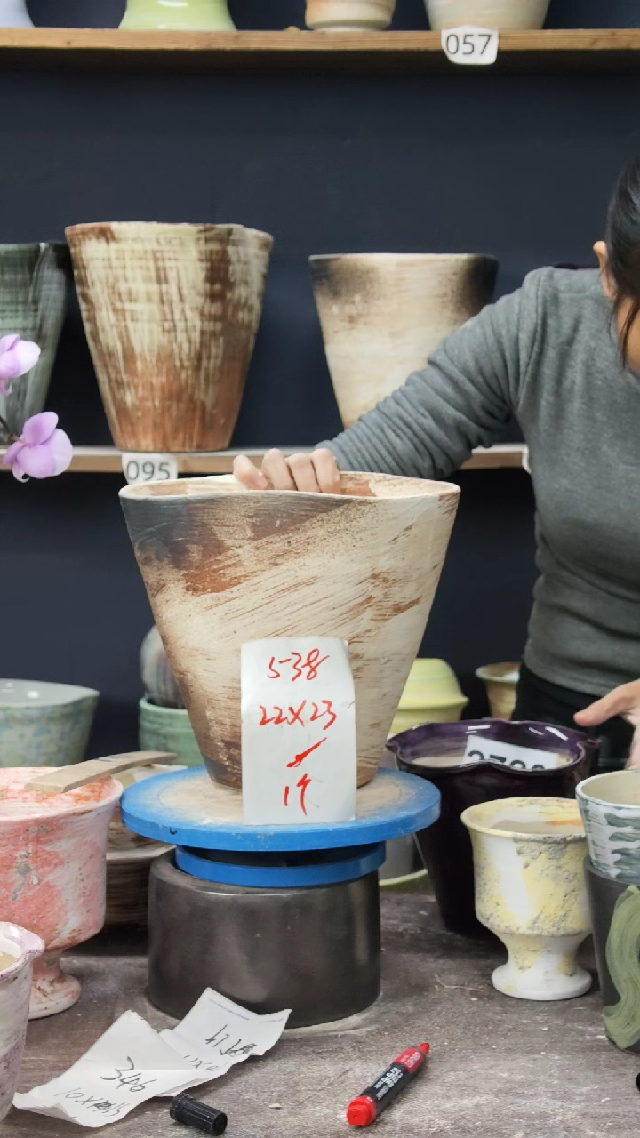 景德镇花盆默认微瑕538