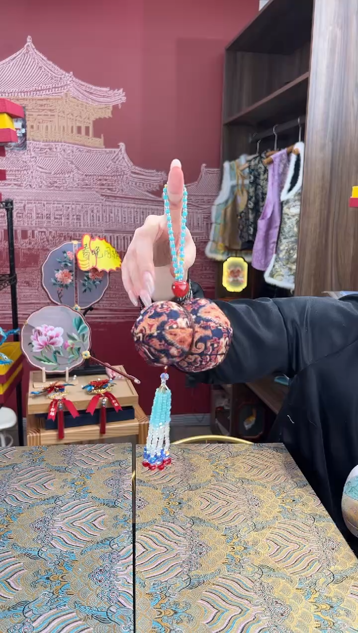 【闪购商品】刺绣苏绣手工宋锦葫芦