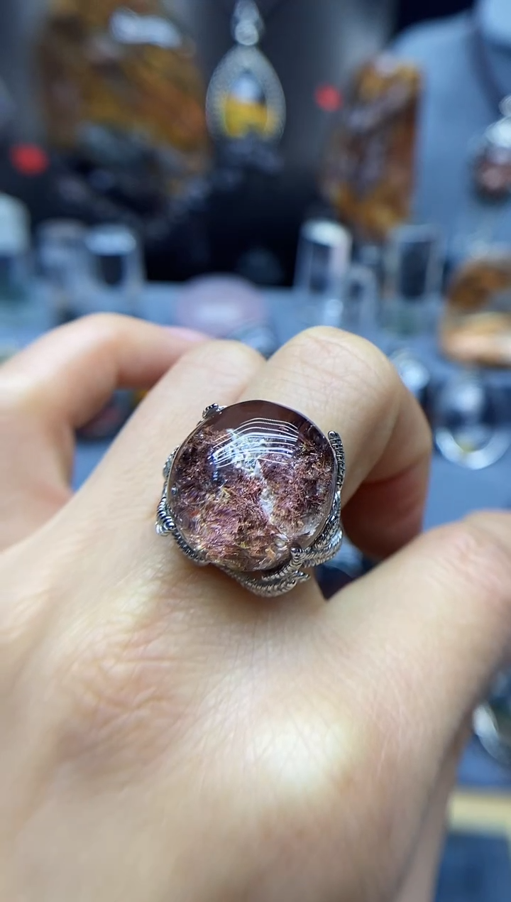 【闪购商品】水晶戒指银S925镶嵌水晶