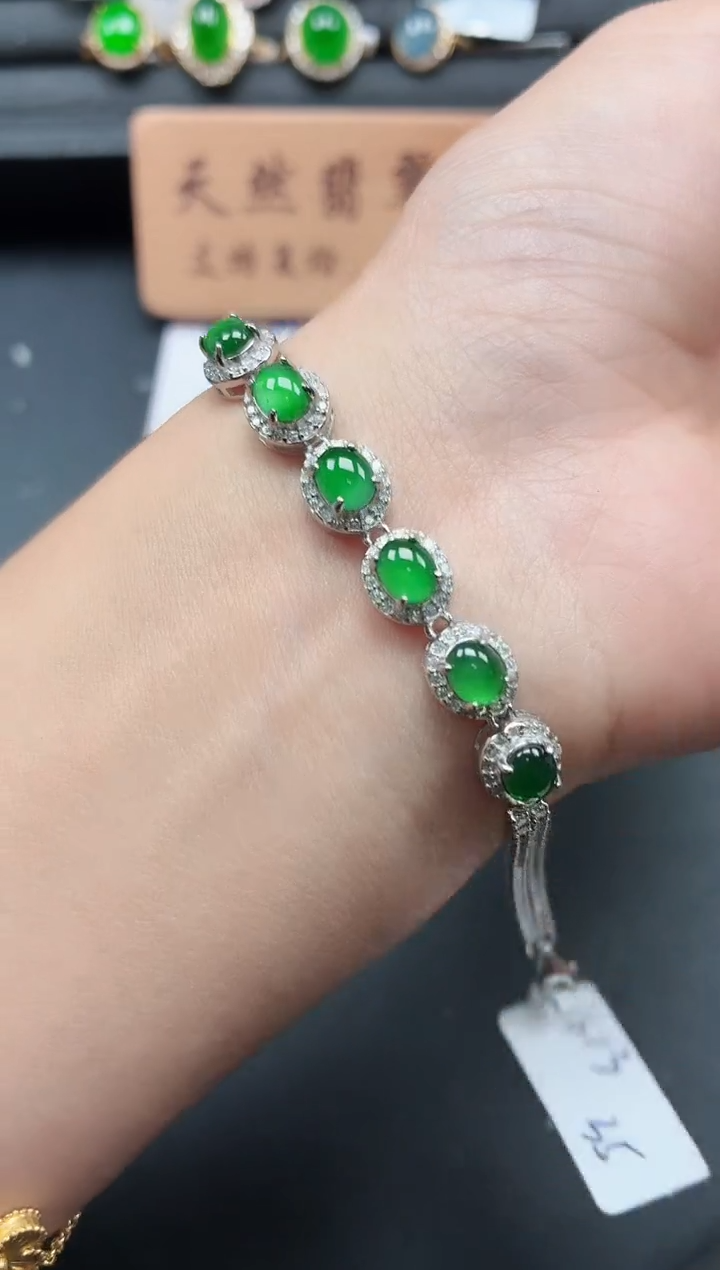 银S925镶嵌戒指翡翠11111