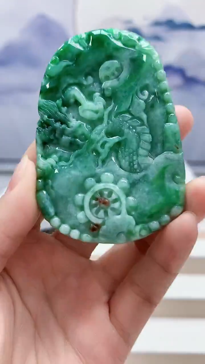 未镶嵌定制翡翠4852lr-毛货挂件41