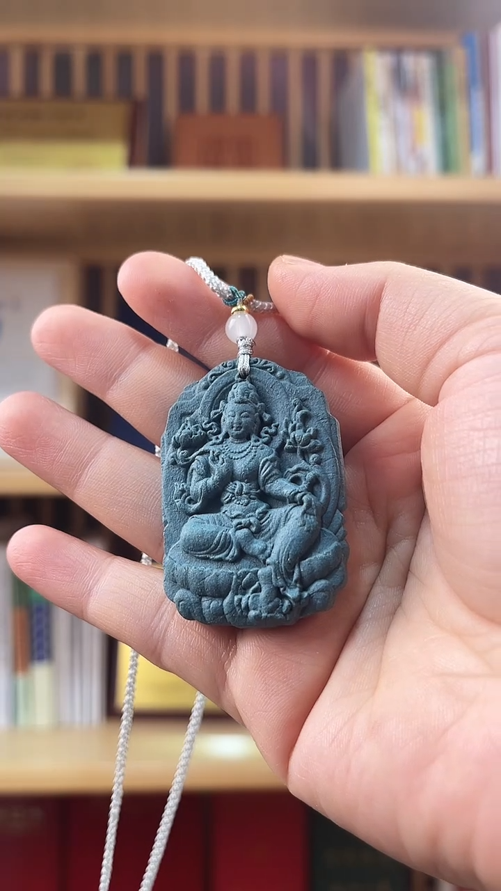 珠串蓝药师香方绿度母香牌